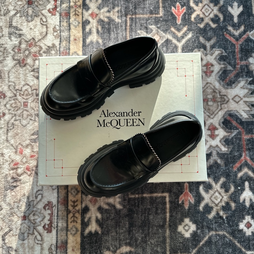 Alexander McQueen Lug Sole Loafers, Like New